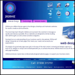 Screen shot of the 2020VIZ Web Design website.