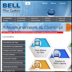 Screen shot of the Bell Flow Systems Ltd website.