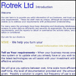 Screen shot of the Rotrek Ltd website.