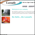 Screen shot of the Leesafe Ltd website.
