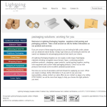 Screen shot of the Lightning Packaging Supplies Ltd website.