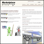 Screen shot of the Marketplace Group website.