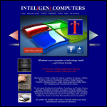 Screen shot of the Inteligent Computers Ltd website.