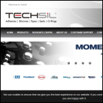 Screen shot of the Techsil Ltd website.