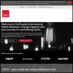 Screen shot of the Huthwaite International Ltd website.