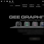 Screen shot of the Gee Graphite Ltd website.