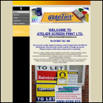 Screen shot of the Atelier Screenprint Ltd website.