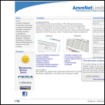 Screen shot of the AmmNet Ltd website.