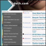 Screen shot of the Ardeth Engineering Ltd website.