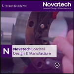 Screen shot of the Novatech Measurements Ltd website.