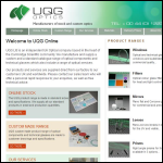 Screen shot of the U.Q.G. (Optical) Ltd website.