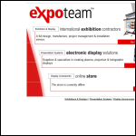 Screen shot of the Expoteam Display Ltd website.