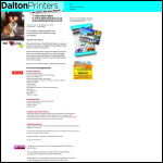 Screen shot of the Dalton Printers website.