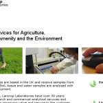 Screen shot of the Lancrop Laboratories website.