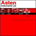 Screen shot of the Asten Instruments Ltd website.