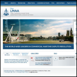 Screen shot of the London Maritime Arbitrators Associates website.