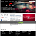 Screen shot of the Expeditors International (UK) Ltd website.