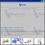 Screen shot of the Sealants International Ltd website.
