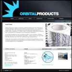Screen shot of the Orbital Products Ltd website.