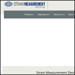 Screen shot of the Strain Measurement Devices Ltd website.