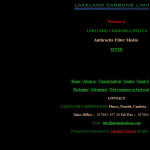 Screen shot of the Lakeland Carbons Ltd website.