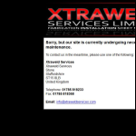 Screen shot of the X-traWeld Services Ltd website.