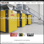 Screen shot of the Kingsdown Compressed Air Systems website.