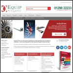 Screen shot of the Equip (Midlands) Ltd website.
