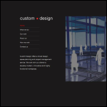 Screen shot of the Custom Design website.