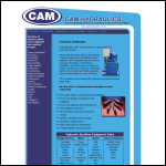 Screen shot of the CAM Hydraulics website.