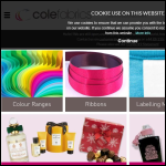 Screen shot of the Cole Fabrics plc website.