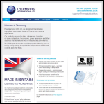 Screen shot of the Thermoreg Products Ltd website.