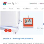 Screen shot of the Analytix Ltd website.