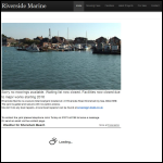 Screen shot of the Riverside Marine Boatyard website.