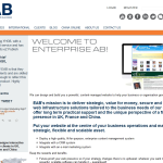 Screen shot of the Enterprise AB Ltd website.