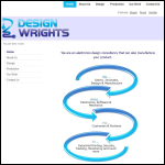 Screen shot of the DesignWrights Ltd website.