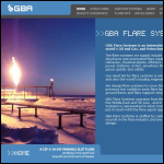 Screen shot of the GBA Flare Systems website.