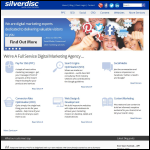 Screen shot of the Silverdisc Systems Ltd website.