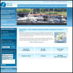Screen shot of the Baltic Wharf Boatyard website.