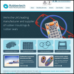 Screen shot of the Rubbertech 2000 Ltd website.