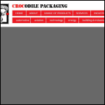 Screen shot of the Crocodile Packaging Ltd website.