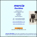 Screen shot of the Mercia Flexibles website.