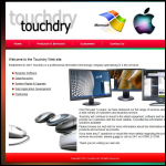 Screen shot of the TouchDry Ltd website.