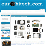 Screen shot of the Euro Hi-Tech Photographic Services Ltd website.