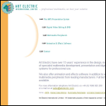 Screen shot of the Art Electric International Ltd website.
