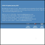 Screen shot of the Bristol Batteries Ltd website.