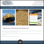 Screen shot of the Chemicals & Feeds Ltd website.