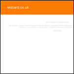 Screen shot of the Wizcard Ltd website.