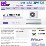 Screen shot of the BS Air Ltd website.