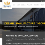 Screen shot of the Kingsley Plastics Ltd website.